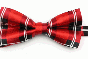 tartan-red-black-and-white-line-self-bow-tie