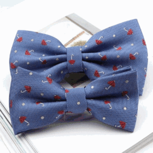 dad-and-son-blue-with-red-white-umbrella-bow-tie